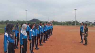 Koramil 01/AK latih Paskibraka Kabupaten Labuhanbatu Utara