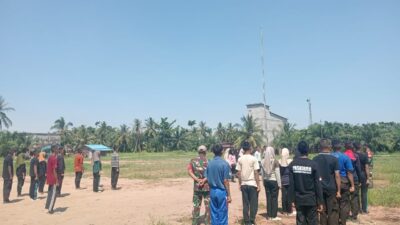 Babinsa Koramil 03/SB Pelatihan Paskibraka Tingkat Kecamatan Panai Hilir