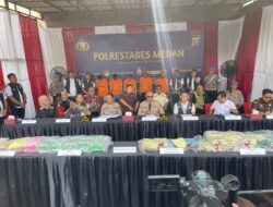 Polrestabes Medan Musnahkan Sabu Seberat 20Kg & 59.750 butir Pil Ekstasi