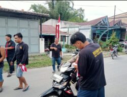 Bantu Polres Pakpak Bharat,PAC Salak Himpunan Masyarakat Pakpak Bagikan Bendera Merah Putih.