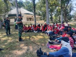 Danramil 09/NL Tinjau dan Beri Motivasi kepada Paskibraka Kecamatan Pangkatan Jelang HUT RI ke-80