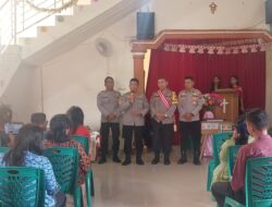Sambangi Gereja GSJA Sibolga, Polres Sibolga Berikan Pesan Kamtibmas, Lapor Aksi Premanisme