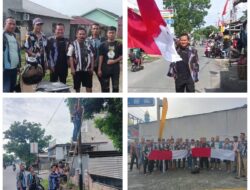 Sambut HUT RI Ke – 80 Tahun 2025,PAC IPK Medan Labuhan Pasang Bendera Merah Putih.