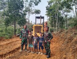 Tim Satgas TMMD 125 Kodim 0209/Labuhanbatu Dekat dengan Warga, Ciptakan Kehangatan dan Semangat Baru di Desa