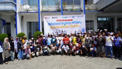 Semarak HUT RI ke 80, Pelindo Menggelar Edukasi Safety Riding dan Service Motor Gratis di Belawan