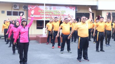 Dalam Rangka Menyambut HUT Kemerdekaan RI Ke-80, Polres Sibolga Laksanakan Perlombaan