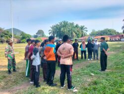Danramil 05/BD cek Kesiapan dan Berikan Motivasi Anggota Paskibra