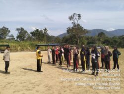 Jelang HUT RI Ke – 80 Kapolsek Sukaramai Bersama Forkopimca STTU Jehe Cek Kesiapan Paskibra Dan Beri Semangat.