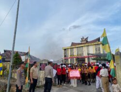 Polres Pakpak Bharat Dan Jajarannya Lakukan Pengamanan Pawai Obor Jelang HUT RI Ke – 80 Tahun 2025.