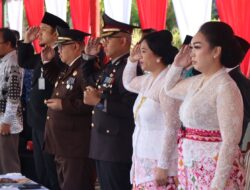 Kapolres Pakpak Bharat Dan Para PJU Hadiri Upacara Detik – Detik Proklamasi Memperingati HUT RI Ke – 80 Tahun 2025