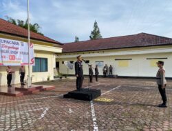 Berlangsung Khidmat Waka Polres Pakpak Bharat Irup Upacara HUT RI Ke – 80 Tahun 2025 Di Mako Polres Pakpak Bharat.