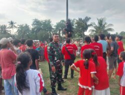 Koramil 12/LP Berpartisipasi Dalam Kepanitiaan Perlombaan HUT RI ke-80 di Desa Sabungan