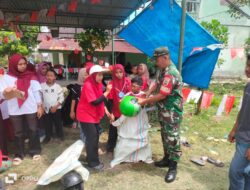 Para Babinsa 06/MB Selalu Hadir bersama Masyarakat Dalam Perlombaan HUT RI ke-80 di Desa Bulungihit Kecamatan Marbau