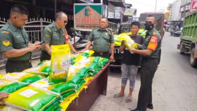 Koramil 13/AN Turut Andil dalam Gerakan Pangan Murah di Wilayah Bilah Hulu.