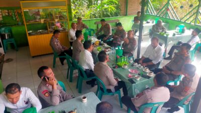 Coffee Morning Kapolres Pakpak Bharat Bersama PJU Bahas Anev Internal Polres Pakpak Bharat.