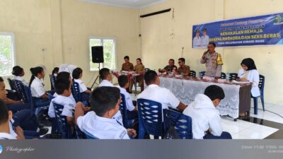 Kepada Pelajar, Polres Sibolga Berikan Sosialisasi Kenakalan Remaja