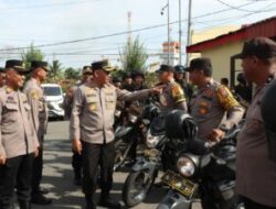 Apel Jam Pimpinan, Kapolres Pelabuhan Belawan Ajak Personel Bekerja dengan Ikhlas dan Tertibkan Kendaraan Dinas
