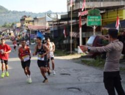 Even Fun Run Dalam Rangka HUT Kemerdekaan RI Ke – 80 Polres Pakpak Bharat Lakukan Pengamanan Rute.