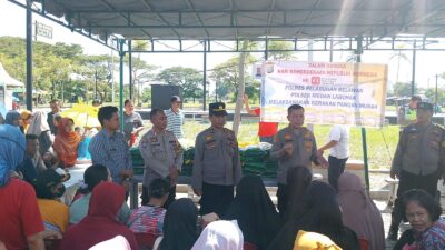 Polsek Medan Labuhan Gelar GPN,Diserbu Warga