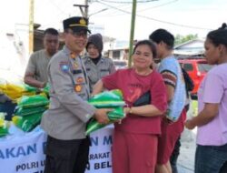 Polres Pelabuhan Belawan Gelar Gerakan Pangan Murah, Warga Belawan Antusias Dapatkan Beras Harga Terjangkau