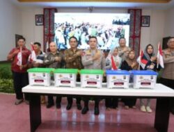 Kapolri Launching Program Pangan Murah Polri Serentak di Seluruh Indonesia, Polda Sumut Salurkan Ratusan Ton Beras