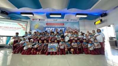 Sambut Hut RI ke-80,Pelindo Regional 1 Gelar Port Visit