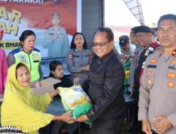 Polres Pakpak Bharat Gelar Pasar Murah Di 3 Titik 10 Ton Beras SPHP Jadi Idola Masyarakat.