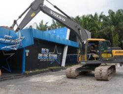 Polda Sumut Robohkan Diskotik New Blue Star di Langkat: Sarang Narkoba dan Tak Berizin