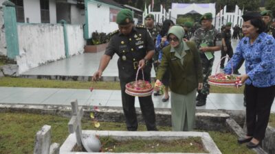Sambut HUT ke-67, Korem 023/KS Gelar Ziarah di Taman Makam Pahlawan Sibolga