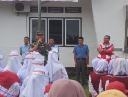 Sambut HUT RI ke-80, Danramil 06/MB dan Muspika Adakan Perlombaan Gerak Jalan Tingkat SD dan SMP