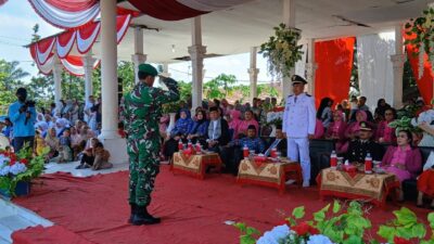 Dukung Penuh Kemerdekaa Republik Indonesia ke 80, Koramil 12/LP Sebagi Promotor Kegiatan Upacara HUT RI Ke-80 Di Kecamatan Sungai Kanan