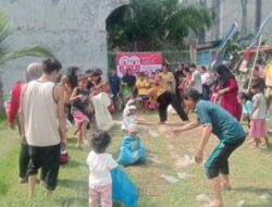 Danramil 03/SB Bersama Masyarakat Gelar Lomba HUT RI ke-80 di Halaman Koramil Sei Berombang