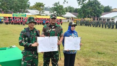 Hasil TMMD Ke-125 Kodim 0209/LB Diserahkan ke Pemkab Labuhanbatu, Pembangunan Desa Tanjung Medan Tuntas 100%