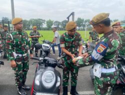 Komandan Batalyon Arhanud 11/WBY Pastikan Anggota Mudik dengan Aman dengan Laksanakan Pengecekan Kendaraan