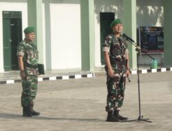 Dandim 0209/LB Pimpin Apel Cuti Lebaran, Tekankan Prajurit Jaga Nama Baik TNI AD