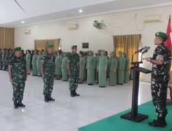 Dandim 0209/LB Pimpin Laporan Korps Kenaikan Pangkat, Tegaskan Tanggung Jawab dan Profesionalisme Prajurit