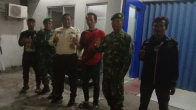 Koramil 04/Labuhanbilik Patroli Bersama FKPPI dan Tokoh Masyarakat, Perkuat Keamanan Kota Ajamu