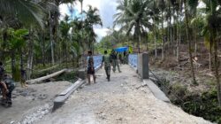 Karya Bakti Skala Besar TNI Bangun Jembatan Armco Sungai Menaula, Progres Sudah 90 Persen