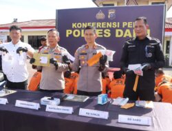 Polres Dairi Ringkus 38 Tersangka Narkoba dalam Tiga Bulan