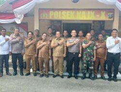 Momentum HUT ke-80 Polri, Koramil 07/AKB dan Forkopimcam Perkuat Sinergi dengan Polsek NA IX-X