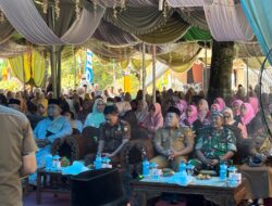Koramil 10/TM Dukung Penjamuan Anak Yatim Akbar di Kampung Perlabian Labusel