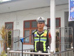 Satlantas Polres Pelabuhan Belawan Gelar Police Go To School di SMA Negeri 9 Medan