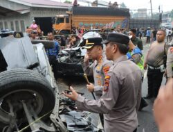 Tabrakan Beruntun di Sibolangit, Polisi Bergerak Cepat Evakuasi Korban dan Pulihkan Arus Lalu Lintas