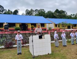 Sat Lantas Polres Pakpak Bharat Jadi Pembina Upacara.