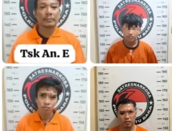 Satresnarkoba Polres Batu Bara Ungkap Empat Kasus Peredaran Narkotika, Empat Tersangka Diamankan
