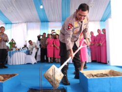 Kunker ke Tapteng, Kapolda Sumut Letakkan Batu Pertama Pembangunan Rusun Polres Tapanuli Tengah