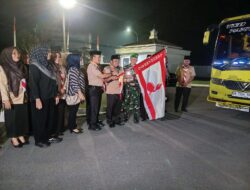 Kasdim 0209/LB Hadiri Pelepasan Keberangkatan 26 Peserta Jambore Nasional XII ke Jakarta