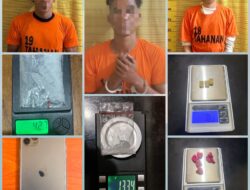 Dalam Dua Hari, Tiga Pria Diciduk Satresnarkoba Polres Binjai Saat Edarkan Narkoba