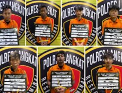 Polres Langkat Tangkap 7 Pelaku Curas di 4 Lokasi, Amankan 2 Sajam dan 2 Motor