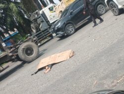 Diduga Ditabrak Truk Tangki CPO, Pengendara Septor Tewas di Pintu Keluar Tol Mabar